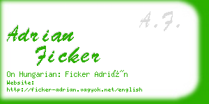adrian ficker business card